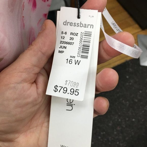 Calvin Klein Scuba Floral Knee Length Dress - Large 40 bust DB1 Brand New - Picture 8 of 11